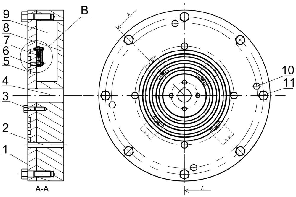 一種注液式轉(zhuǎn)子動平衡頭結(jié)構(gòu)
