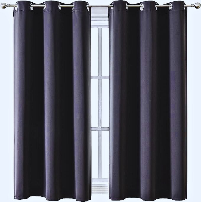 ChrisDowa Grommet Blackout Curtain for Bedroom